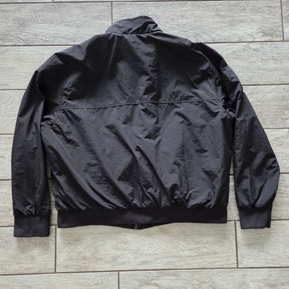 Covington Harrington Plaid Lined Zip Up Bomber Jacket Men XL Black Vintage Retro - Picture 5 of 13